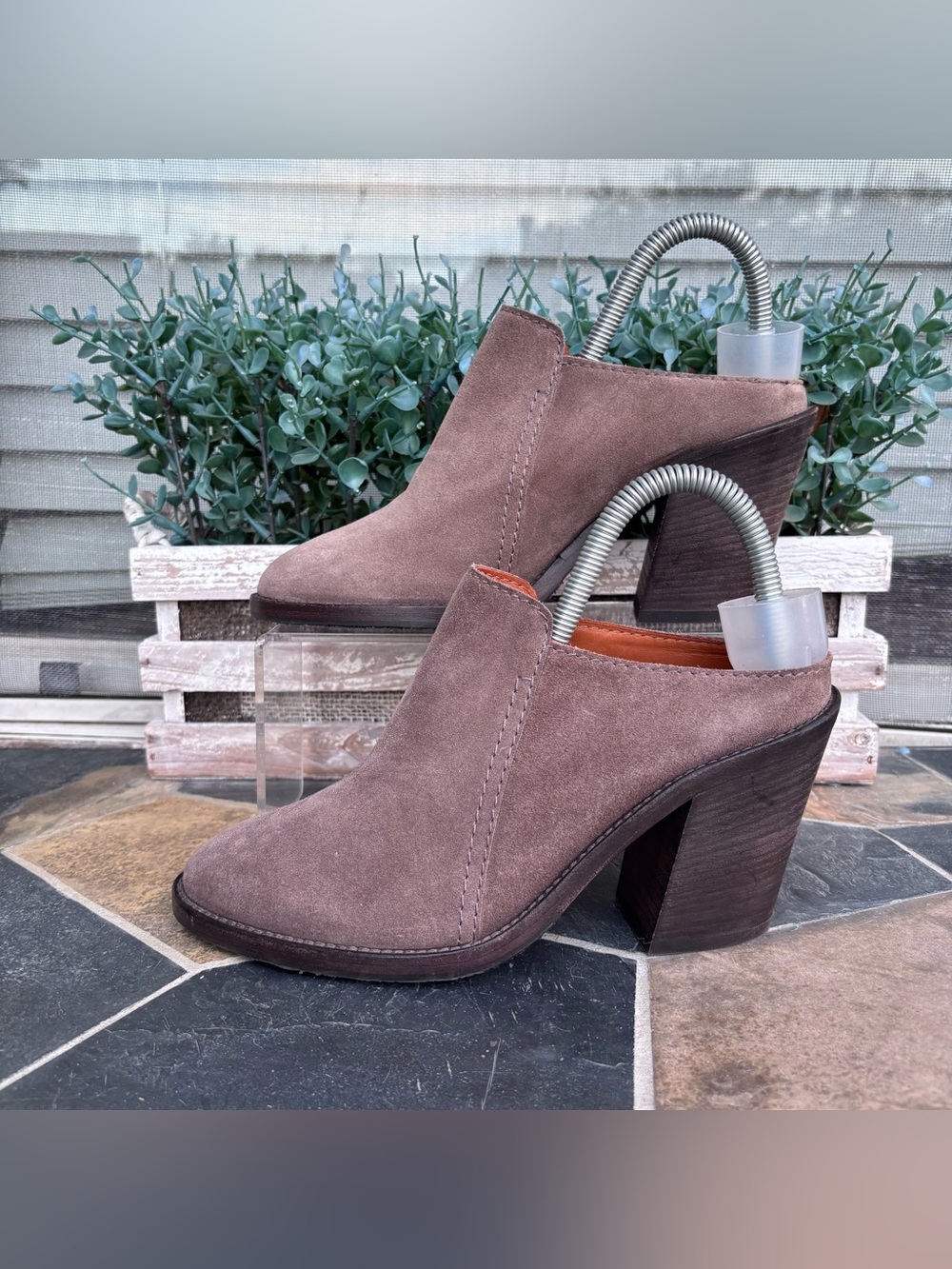 Aquatalia Women's Libby Brush Oil Suede Mules